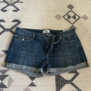PAIGE Women's Jean Shorts - Dark Blue